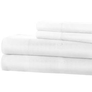 Sale100 % Bộ Ga Trải Giường Bằng Tre Lụa Màu Bạc Nguyên Chất Thân Thiện Với Môi Trường Bộ 6 Chiếc Ga Trải Giường Phẳng Cỡ Lớn - Product Image 3