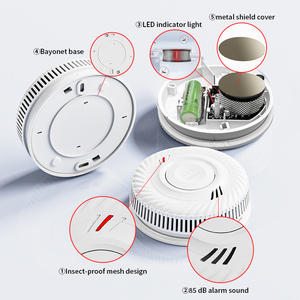 Üretici Kablosuz Wifi 10 Yıl Pil Ömrüne Sahip 85db Fotoelektrik Sensörlü Akıllı Duman Dedektörü Tuya Ev Güvenliği - Product Image 4