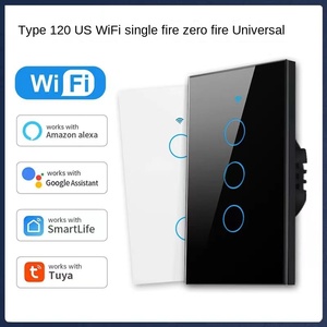 Interruptor de Pared Táctil Wi-Fi Inteligente de 2 Canales y 2 Vías, Material de PC, Diseño Moderno, IP30, 10A, 230V, Resistente al Agua, Duradero, con Control por Aplicación - Product Image 5