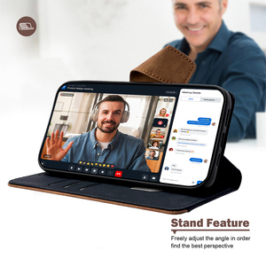 <span class=keywords><strong>Custodia</strong></span> a Portafoglio in <span class=keywords><strong>Pelle</strong></span> Antiurto per <span class=keywords><strong>iPhone</strong></span> 17 16 Pro Max, con Porta Carte Magnetico, Cover Posteriore per Tecno Camon 50 Pro Spark 50 Pop 20 - Product Image 5