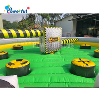Défi gonflable de machine de wipeout debout du dernier homme pour le jeu de team building