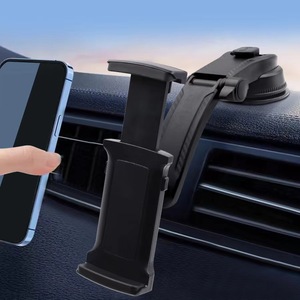 Soporte para teléfono de coche, soporte para rejilla de ventilación, plástico negro, multifunción, tipo clip para salpicadero 985A - Product Image 4