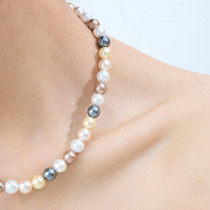 Colar de Pérolas Naturais Brancas de Água Doce Clássico e Elegante Joia de Pérola Pura - Product Image 4