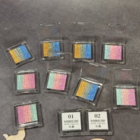 Private Label Regenbogen-Pigment Lidschatten-Puder Make-up Hochpigmentiertes Duochrome für Alle Hauttöne Kleine Größe Individueller Logo-Service