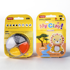 Cute Lion Ultra Light No Sticky Eco Friendly Kids Educational Craft Toy Air Dry Clay Set - Product Image 2