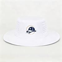 Casquette de sport en caoutchouc personnalisée avec logo, imperméable, à trous découpés au laser, patch 3D en relief, pour la pêche et les activités de plein air