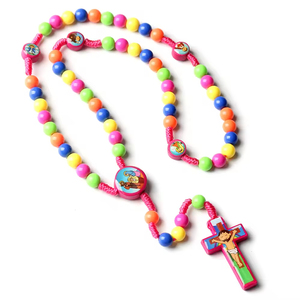 Rosario per Bambini, Collana Cristiana Cattolica con Gesù Cristo, Rosari per Comunione Santa, Battesimo, Preghiera, Gioielli, Regalo per la Chiesa - Product Image 6
