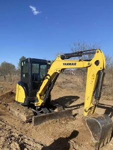 Used Yanmar Vio35 Mini Excavator 5 Ton Operating Weight Kawasaki <b>Pump</b> Digging Bucket Enclosed Cab <b>Track</b> Type - Product Image 2