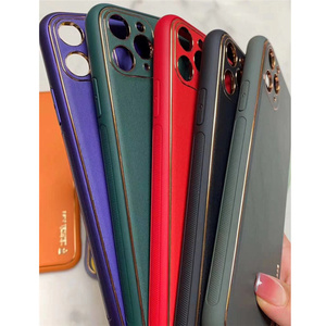 เคสกันกระแทกสุดหรูสำหรับ <span class=keywords><strong>iPhone</strong></span> 16 Pro Max 15 14 Plus 13 17 16E แอร์มือถือหนังฝาครอบหลัง - Product Image 3
