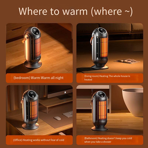 1500W PTC Ceramic <strong>Heater</strong> NFJ009 with Large LED Screen Overheat Protection Remote Control Indoor Electric <strong>Heater</strong> for Family Home - Product Image 3