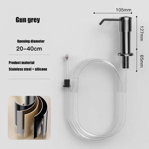 Usine personnalisé épaissi 304 distributeur de <span class=keywords><strong>savon</strong></span> en acier inoxydable tête de pompe bouteille Tube d'extension pour <span class=keywords><strong>liquide</strong></span> <span class=keywords><strong>vaisselle</strong></span> - Product Image 4