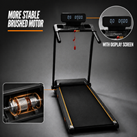 Tapis de course motorisé pour bureau à domicile, tapis de marche électrique sous le bureau, pliable, machine de fitness avec écran d'affichage et inclinaison manuelle