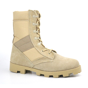 Bottes de sécurité couleur <span class=keywords><strong>sable</strong></span> désertique avec embout en acier, bottes de travail commando couleur <span class=keywords><strong>sable</strong></span>, soutien de la cheville haute pour opérations en milieu aride - Product Image 1
