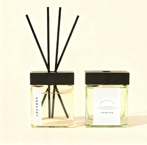 Diffusore di vetro quadrato 120ML a lunga durata per bottiglie di vetro fiancabile aromaterapia <span class=keywords><strong>casa</strong></span> fresca con servizio completamente personalizzato - Product Image 2