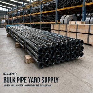 Tuyau <span class=keywords><strong>de</strong></span> forage en acier sans soudure API 5DP avec raccord à outils pour plateformes <span class=keywords><strong>de</strong></span> forage pétrolier, puits d'eau, approvisionnement en gros, OEM - Product Image 1
