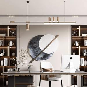 Luminaire suspendu de style nordique moderne de luxe pour restaurant, bar, table, design minimaliste, créatif, longs lustres suspendus - Product Image 2