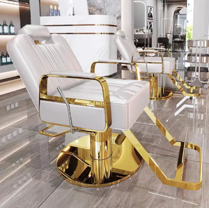 Fauteuil de Barbier Hydraulique Inclinable Vintage pour Salon de Coiffure et Esthétique - Product Image 5