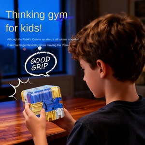Cube de puzzle 3D magnétique personnalisé 7x7x7, jouet en plastique pour enfants, jeu de <span class=keywords><strong>labyrinthe</strong></span> éducatif, casse-tête, apprentissage sensoriel, STEM - Product Image 3