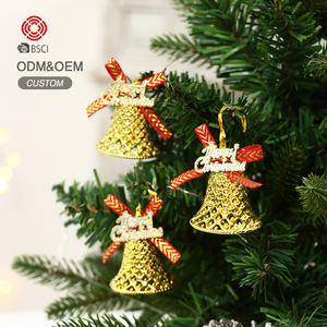 Décoration de Noël en gros 4.5cm petite taille suspendus ornements de cloche de Noël en plastique - Product Image 1