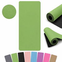Tapis de yoga en caoutchouc PU en gros pour les studios, antidérapant, pour la pratique du Pilates et le fitness, commandes en gros et pour la vente au détail