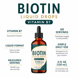 Gotas Líquidas Orales de Biotina con Complejo de Ácido Hialurónico y Queratina de Vitamina H de Alta Pureza (99%), para la Salud de las Uñas, 60 ml, Personalizable - Product Image 5