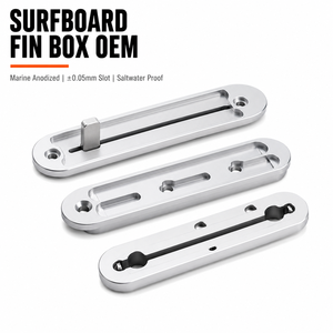 Boîtier de Quille et Insert de Bouchon en Aluminium Usiné CNC Personnalisé pour Planche de Surf – Fabrication OEM pour Sports Nautiques - Product Image 1