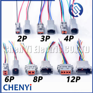 Deutsch DTM Series <span class=keywords><strong>2</strong></span> 3 4 6 8 12 Pin ปลั๊กสายไฟปิดผนึกยานยนต์ DTM06-2S DTM06-3S DTM06-4S DTM06-12S DTM06-8S DTM06-6S - Product Image 1