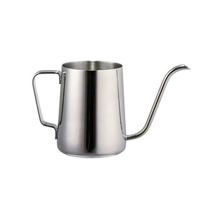 Stainless Steel Gooseneck Kettle With Lid 1L For Pour Over Coffee Making Camping Outdoor Use - Product Image 1