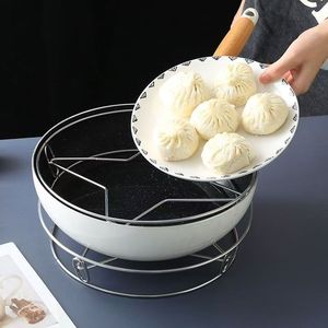 Stainless Steel <b>Steamer</b> Rack Pot Support Thickened Heat Insulating Kitchen Cooking Accessory Multi Functional - Product Image 4