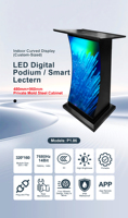 Écran LED numérique 640x960 pour podium, armoire en fer, module LED souple, maintenance frontale, protection GOB, mur vidéo