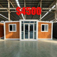Maison Modulaire Préfabriquée Extensible Conteneurisée en Acier, Maison Portable Préfabriquée, Maisons Modulaires 4 Chambres 20ft 40ft