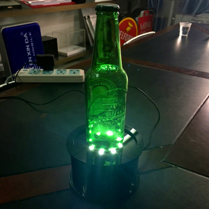 Porte-bouteille de vin illuminé par Led, équipement de fabrication, Base lumineuse, présentoirs simples, pour bouteilles de vin - Product Image 1