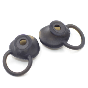 Defean Black Ear Buds Gel Tips Usable para Huawei <span class=keywords><strong>TalkBand</strong></span> B5 B 5 Pulsera inteligente Usable - Product Image 1