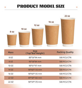 Vaso de Café Desechable de Lujo de 12 oz con Logo Impreso Personalizado, Taza de Papel Especial de Doble Pared en Color Negro con Tapa - Product Image 3