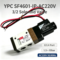 Vanne solénoïde CW SF4601-IP / 3/2 voies normalement fermée / G1/4