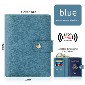 Cartera Porta Pasaportes <span class=keywords><strong>MAISO</strong></span> Business Elite con Bloqueo RFID, Ultraligera, Anti-Skimming, de Poliuretano, para Documentos, Tarjetas y Monedas - Product Image 2