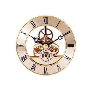 Mechanical metal skeleton 86mm clock insert without bezel clock metal accessory