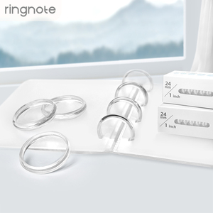 RINGNOTE Acryl-Scheiben-Set 11 Stück Superklare Scheibenringe für Discbound Planer, Alben und Notizbücher - Product Image 4