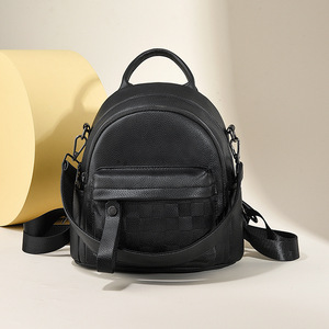 Women's Large-Capacity Fashion Leather <b>Backpack</b> <b>College</b> Style Waterproof PU with Zipper Closure Anti-Theft Feature for Travel - Product Image 6