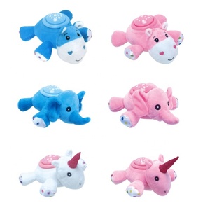 Peluches de <span class=keywords><strong>Anime</strong></span> Musical, Juguete de Peluche Suave para Bebés, Unicornio de Peluche, Proyector Musical de Elefante para Bebé con Sonido y Luz - Product Image 3