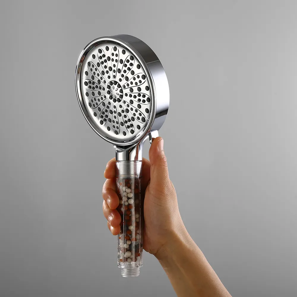 2022 High-pressure filtered shower Water-saving rain shower head abs plastic 2 functions kitchen shower head