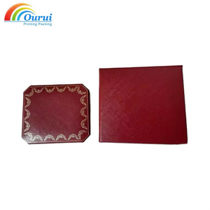 Wholesale Luxury Leather Wedding Ring Necklace Bracelet Custom Logo Jewelry <b>Boxes</b> with Octagonal Velvet Lining - Product Image 5