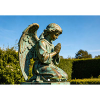 Statue de la déesse Diana en bronze patiné antique 3D sur mesure grandeur nature, cerf en métal moulé, pour extérieur, parc, villa, jardin