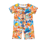 Combinaison bébé personnalisée Babylovey, 95% bambou, 5% élasthanne, barboteuse pour nouveau-né, pyjama pour l'été