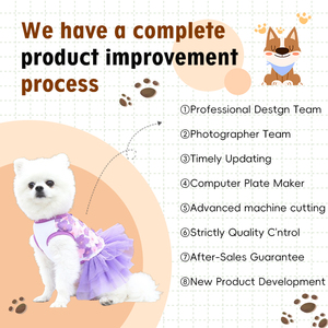 Joymay New Arrival Personalizado Elegante Cachorro De Cachorro Camisa De Verão Roupas Poliéster Teddy Bear Pomeranian Schnauzer Vestido De Gato - Product Image 6
