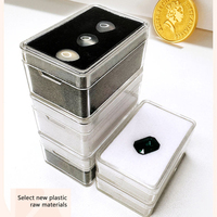 Conteneurs en acrylique transparent rectangulaires en gros, boîtes d'emballage pour bijoux, expositions et rangement de bijoux