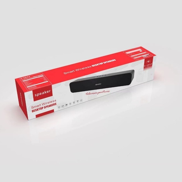 Smart Wireless Desktop Speakers Stereo Soundbar With Usb Card Slot For Phone Computer