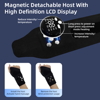Masseur électrique pour les mains avec EMS et TENS, support de poignet sans fil, appareil de massage chauffant pour soulager l'arthrite