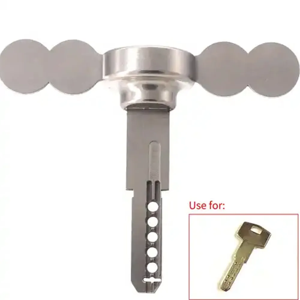 Papel de aluminio de apertura rápida herramienta de acero inoxidable con 3 pedazo de lata de papel utilizado para KALE KILIT cerradura de la cerradura