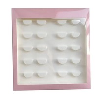 Boîte d'extension de kit de cils en papier rose à la mode Emballage de crème pour le visage bon marché avec gaufrage et stratification mate